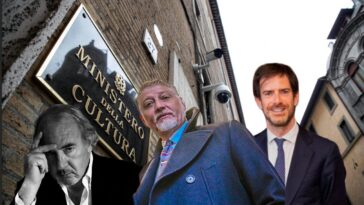 Tax credit cinema - Ministro Alessandro Giuli, Carlo Brugnoni, avvocato Michele Lo Foco ph press