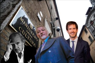 Tax credit cinema - Ministro Alessandro Giuli, Carlo Brugnoni, avvocato Michele Lo Foco ph press