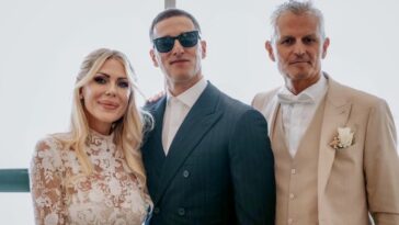 Antonio Vandoni e Ileana Falcone con Luca dirisio