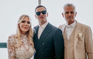 Antonio Vandoni e Ileana Falcone con Luca dirisio