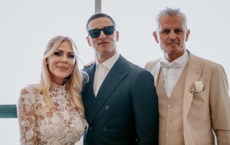 Antonio Vandoni e Ileana Falcone con Luca dirisio
